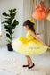 Nancy Tutu Girl Dress in Yellow Gold