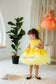 Nancy Tutu Girl Dress in Yellow Gold