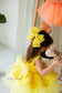 Nancy Tutu Girl Dress in Yellow Gold