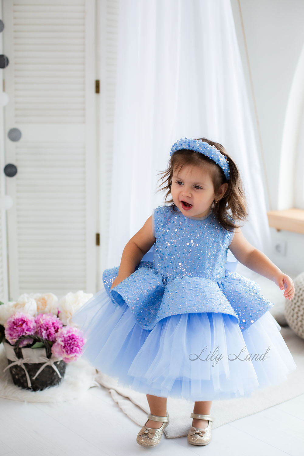 Nancy Tutu Girl Dress in Blue