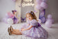 Fernanda Puffy Girl Dress in Butterfly Print