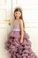 Rosalyn Girl Dress in Pale Lavender with Long Train