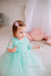 Carolina Girl Dress in Mint with Beads and Sequins