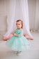 Carolina Girl Dress in Mint with Beads and Sequins