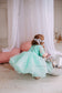 Carolina Girl Dress in Mint with Beads and Sequins