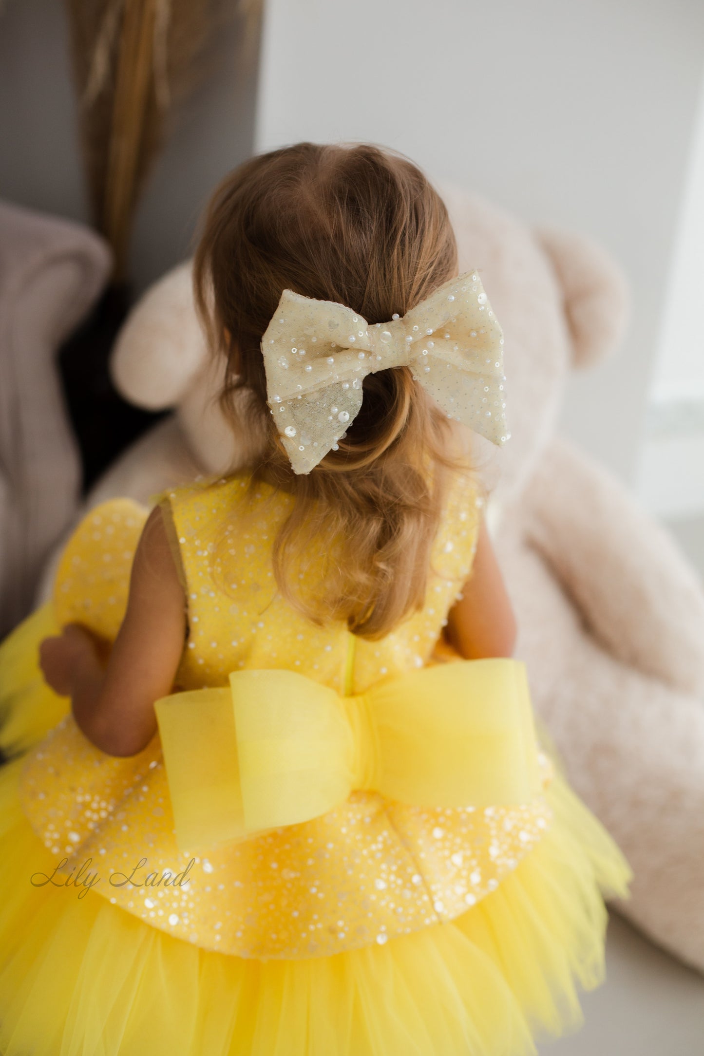 Vestido Niña Tutú Nancy en Color Amarillo