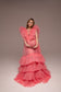 Pregnancy Maternity Photoshoot Gown in Coral