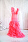 Pregnancy Maternity Photoshoot Gown in Coral