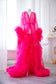 Maternity Robe for Photoshoot in Hot Pink